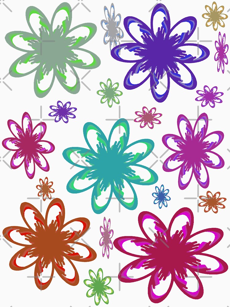 Hand-drawn Colorful Flowers by Victoria Rose