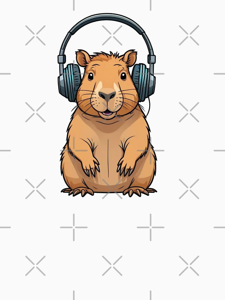 Capybara Wearing Headphones by TheAnimalZ00