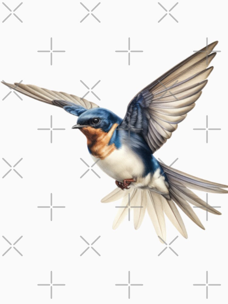 Elegant Flying Swallow: Nature-inspired by SaffronPepper