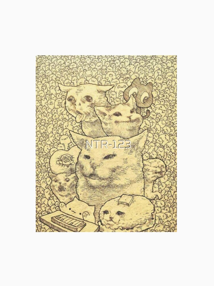 cat meme painting by NTR-123