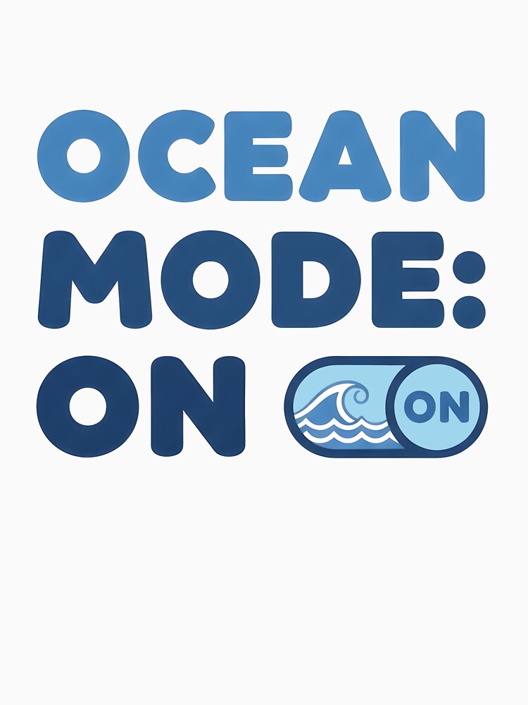 Ocean Mode: On – Coastal Identity Typography Design by Sea Gem