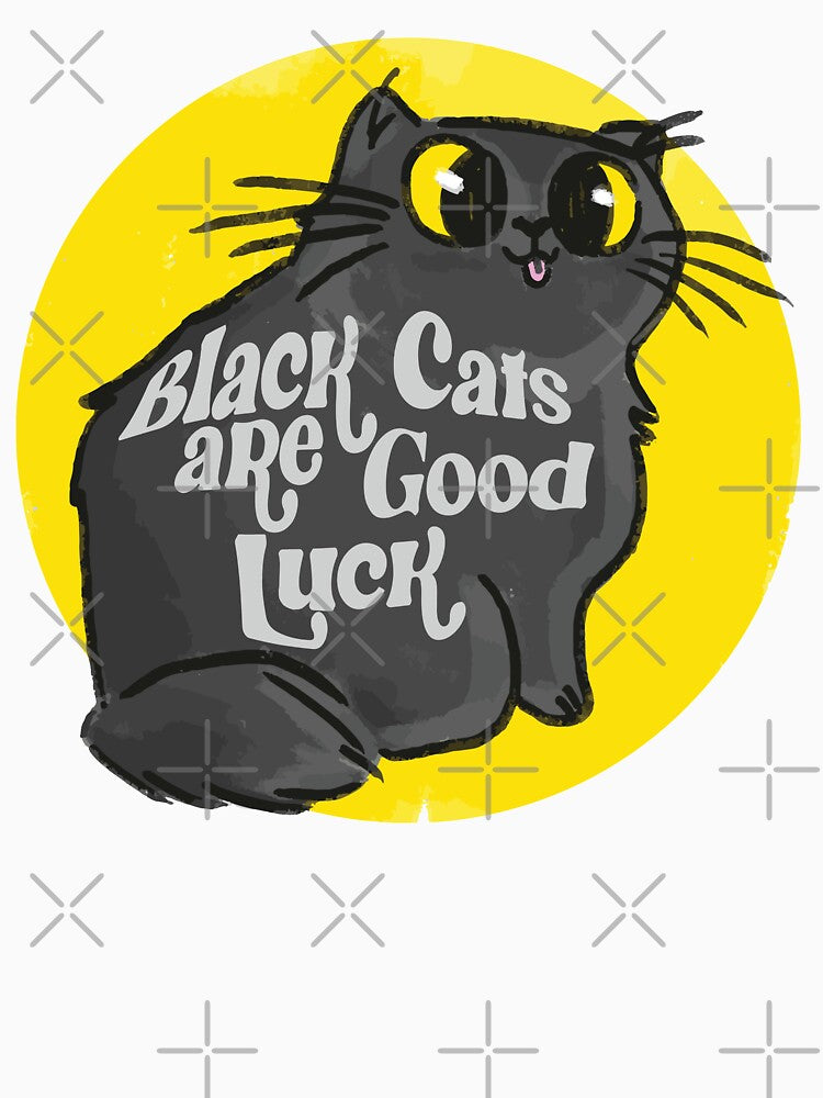 BLACK CATS ARE GOOD LUCK by remerasnerdas