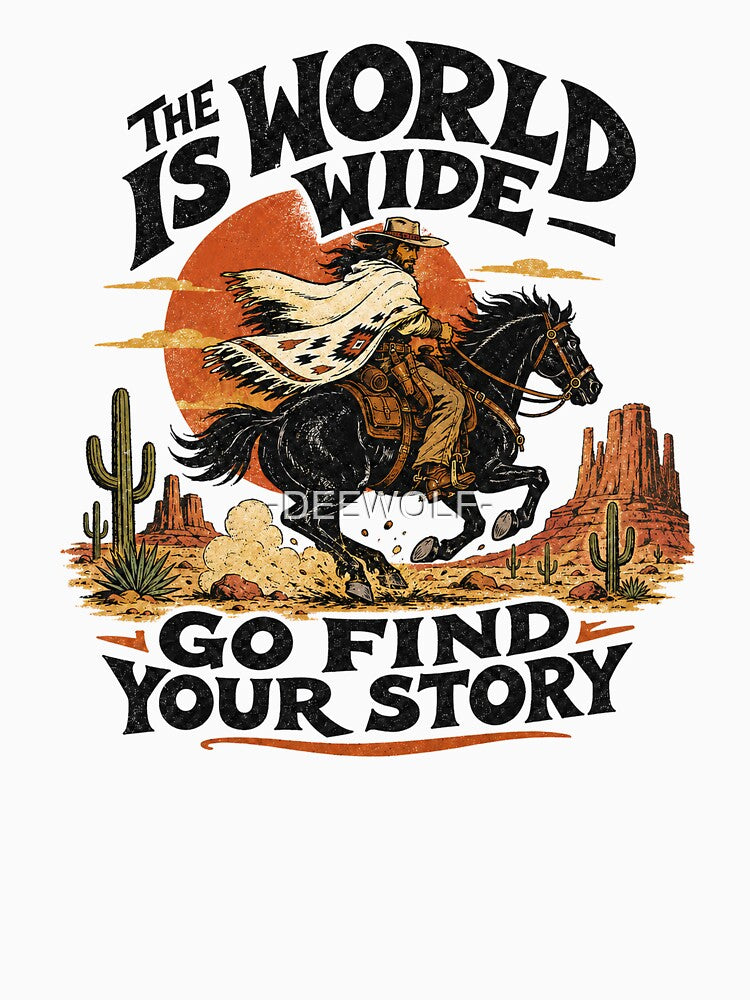 Vintage Cowboy Find Your Story by -DEEWOLF-