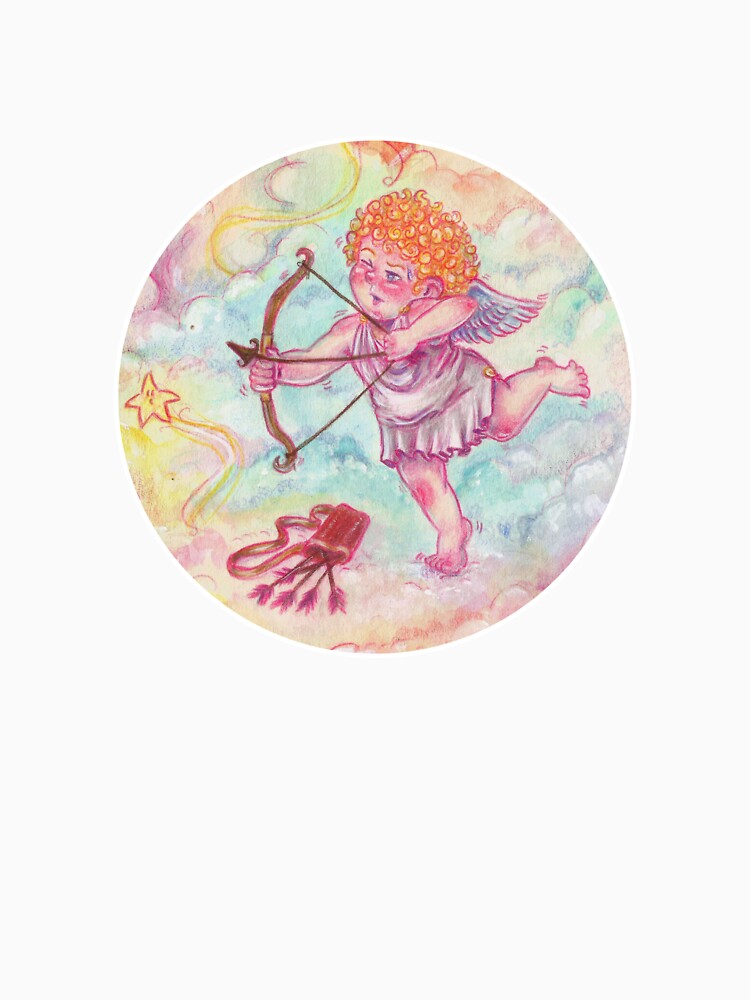 Circular Cute Angelcore Cherub Sticker by Gio Daisy Art