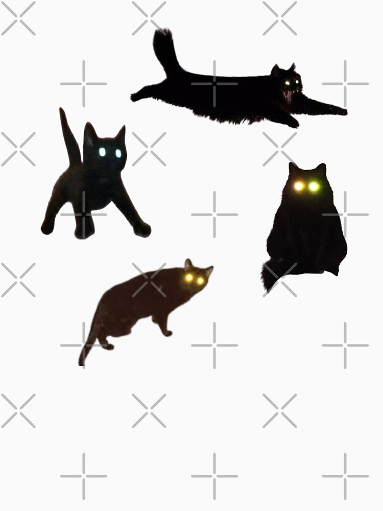 black void cursed cat meme (set 1) pack by mooneko