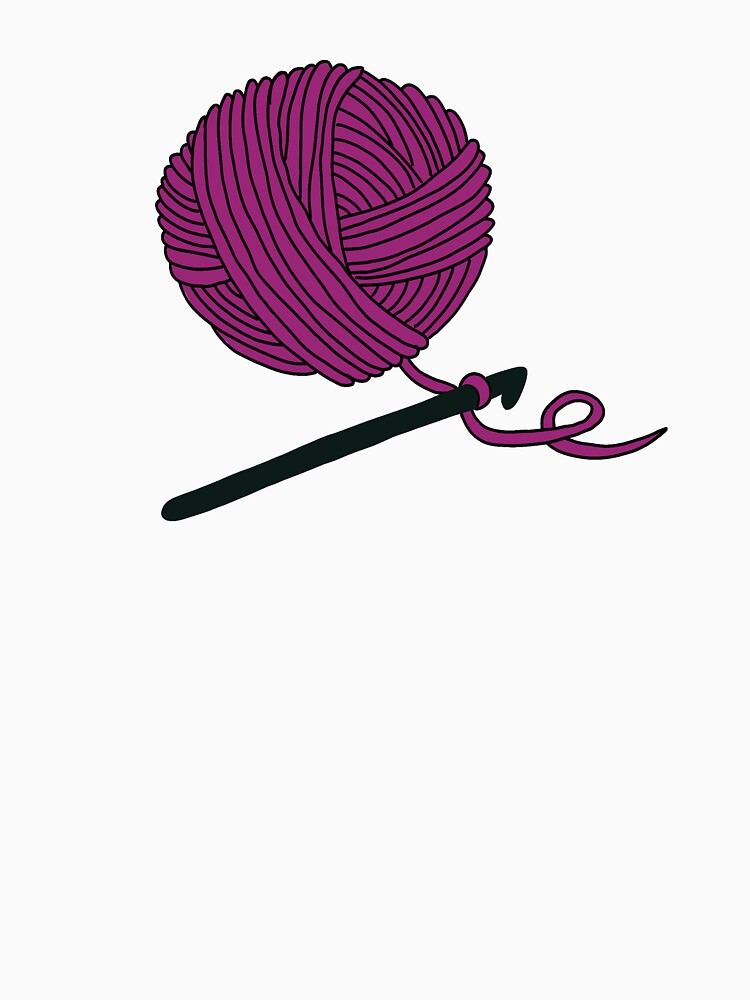 Hobby Illustrations: Purple Crochet by ChriseryMerch