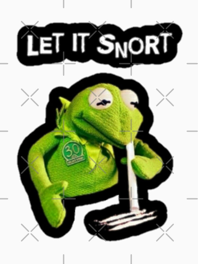 Let It Snort Kermit The Frog by Merch Blender
