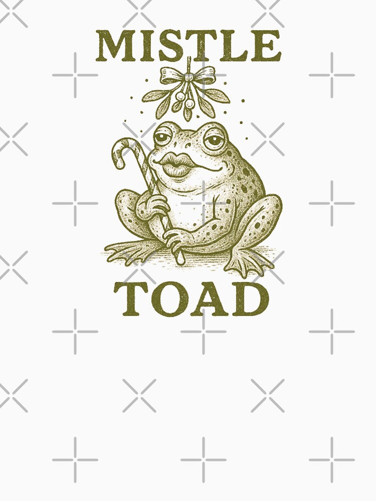 A funny vintage christmas frog (mistle toad) by halazidan