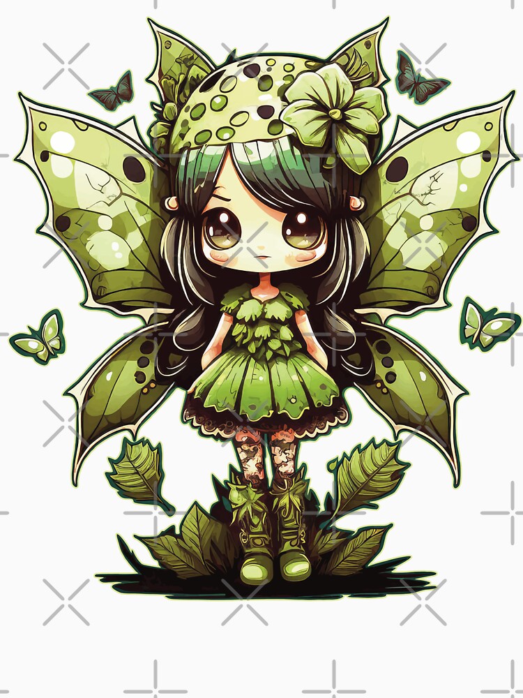 Goblincore Y2k Grunge Aesthetic Anime Kawaii Butterfly Girl by Bunkis1st