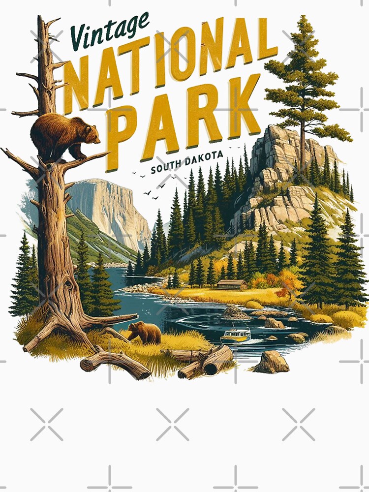 Vintage National Park South Dakota Vintage National Park by clarkfraser