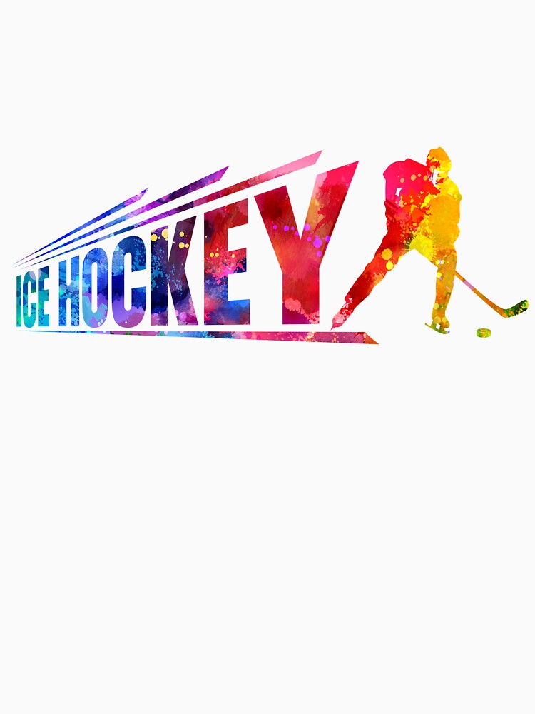 Ice Hockey Bigger watercolor by Kaylee-Rachael