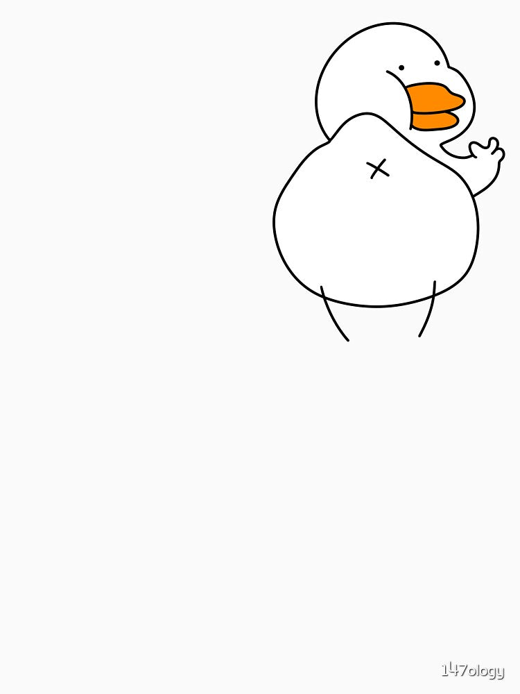 Cute white duck’s butt by 147ology