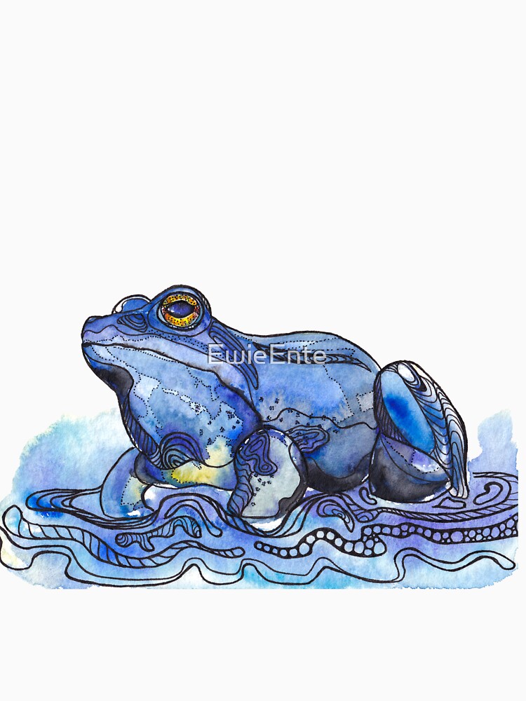 Moorfrosch2 watercolor by EwieEnte