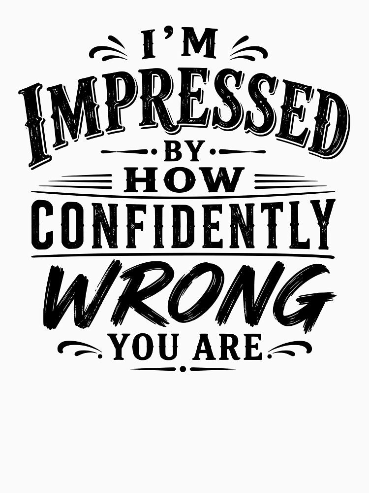 I’m impressed by how confidently wrong you are. by BlueBerry45