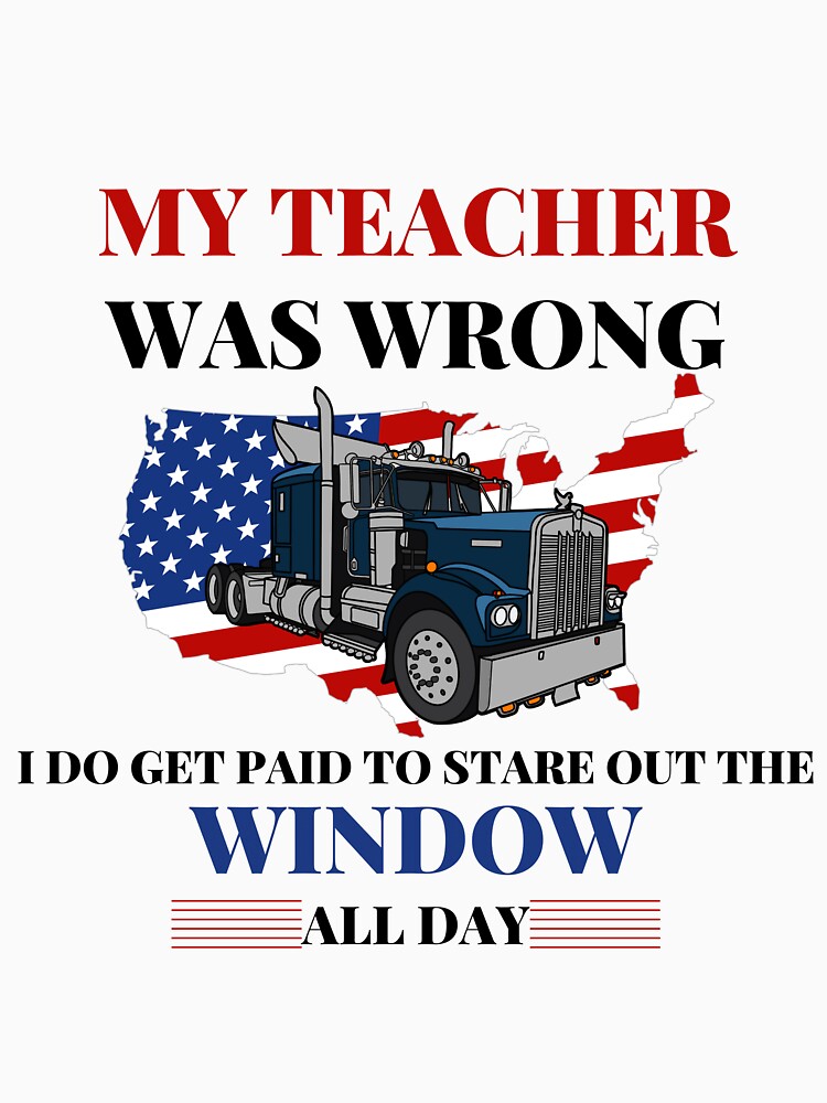 Truck Driver vintage T-Shirt, by abdellhai ait ahmed