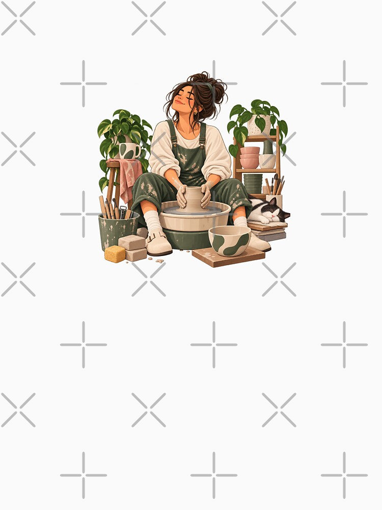 Pottery Girl – Cozy Ceramic Artist Studio by Carolina Salazar