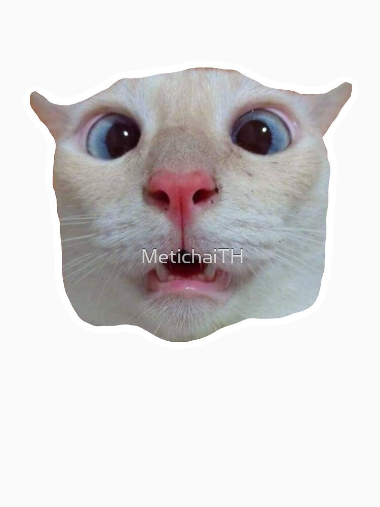MEME Distorted Cat - Weird & Wacky Face (Collection7-3) by MetichaiTH
