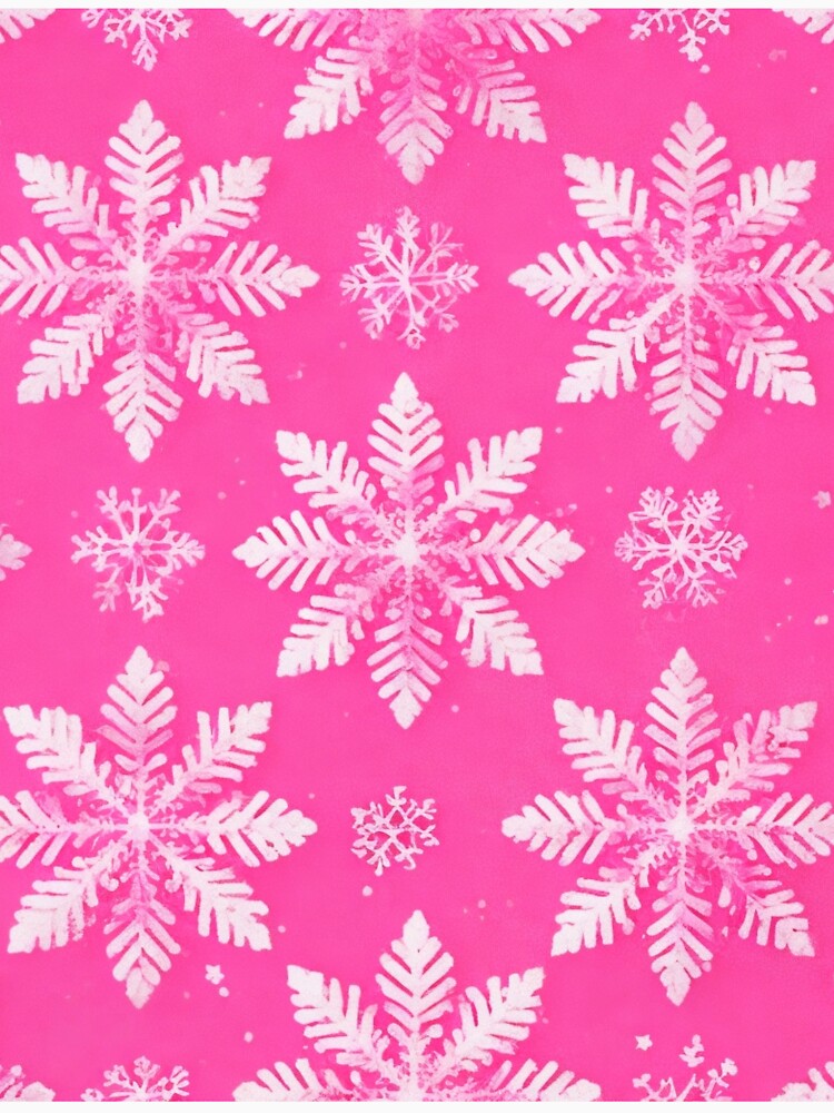 Pink Snowflake Pattern 2 by PinkGoddessLove