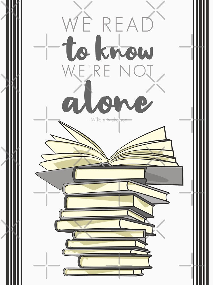 Books - Not Alone Quote by ladyfacecreates