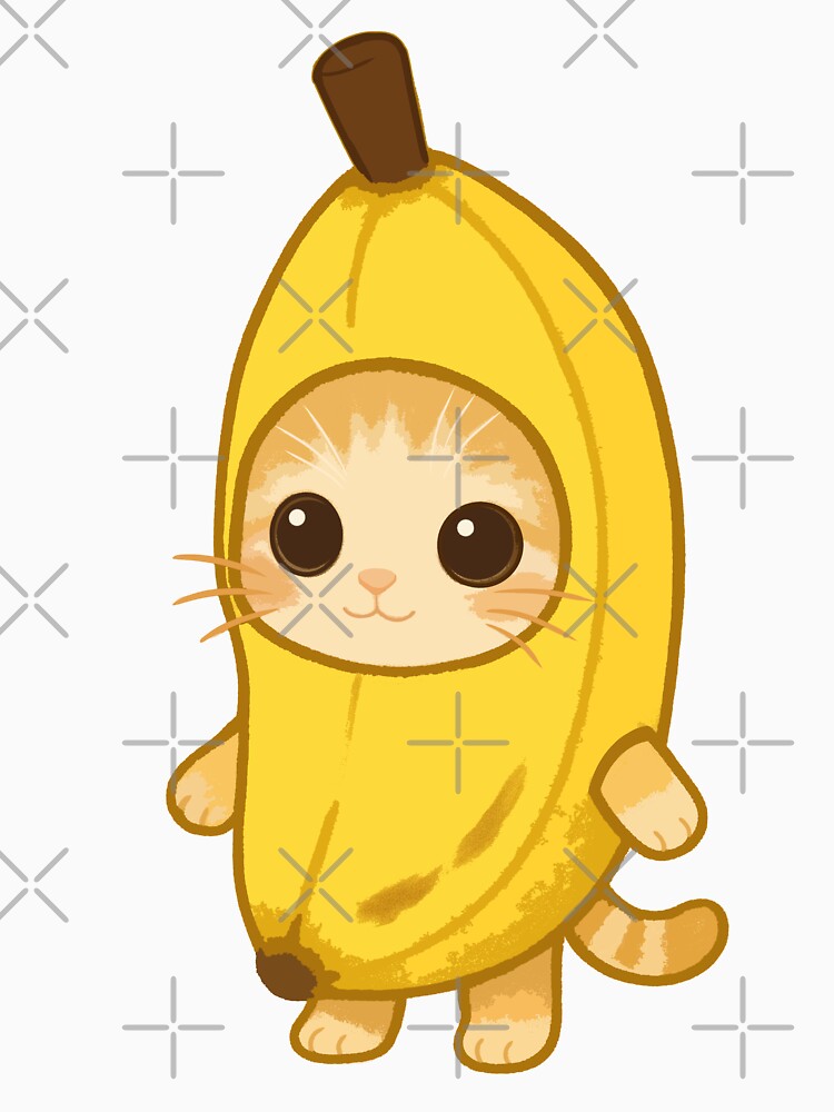 Banana cat - Funny meme cat by FarieArt