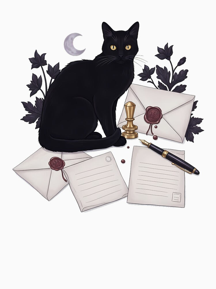 Pen Pal Black Cat Wax Seal Gift by IllumeInk