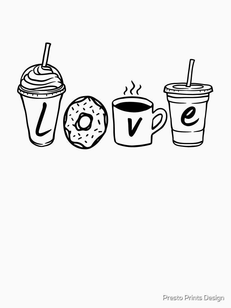 Love Coffee | Coffee Lover | Coffee Lover Gift by Presto Prints Design