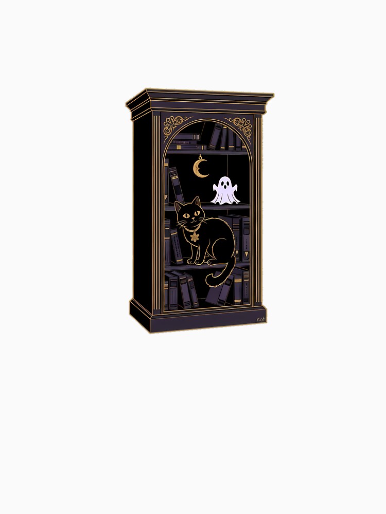 Library Ghost Cat Gift by IllumeInk
