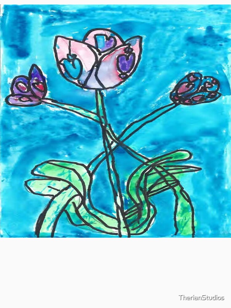 Watercolor Flower art by TherianStudios