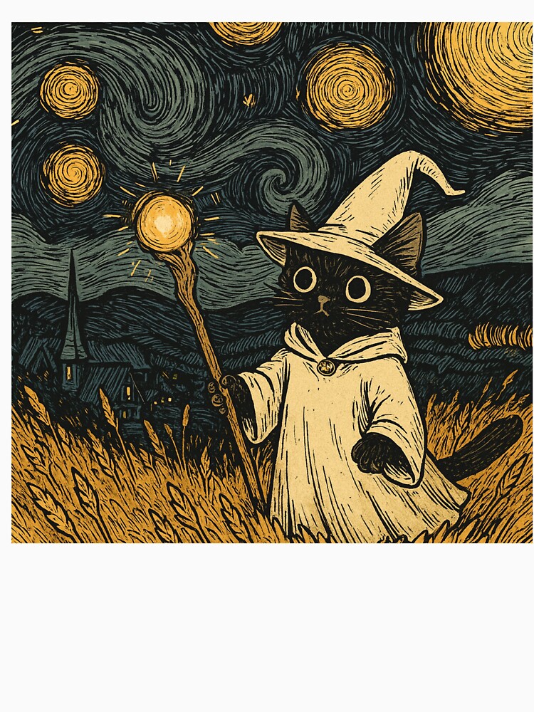 Funny Meme Cat Catdalf Wizard by RebeccaLittlee