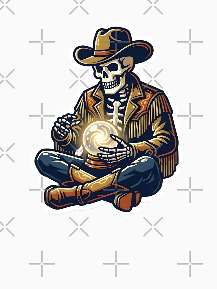 Western Gothic Skeleton Cowboy Mystic Desperado Goth Aesthetic by StickyGuys
