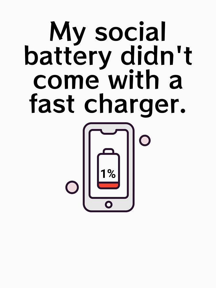My social battery didn't come with a fast charger. by Creative jiffy