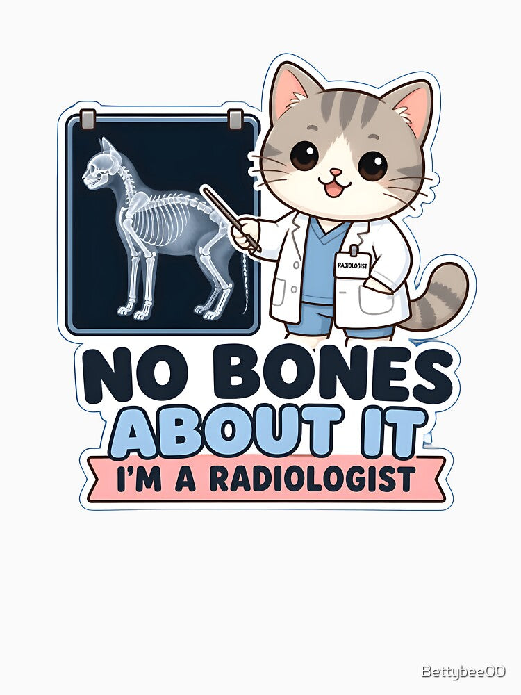 No Bones About It – Funny Veterinary Radiologist Cat by Bettybee00