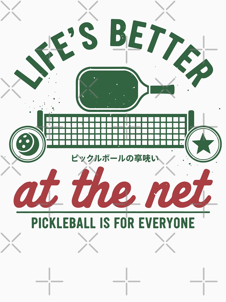 Pickleball Player Life Better At The Net Love by LuminOrb