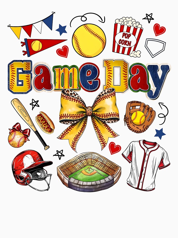 Game Day Softball Bow by Spencerhowar