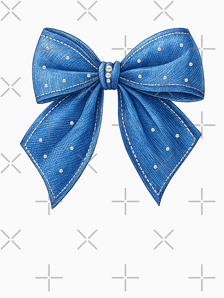Cute Coquette Bow, blue bow by iclipart