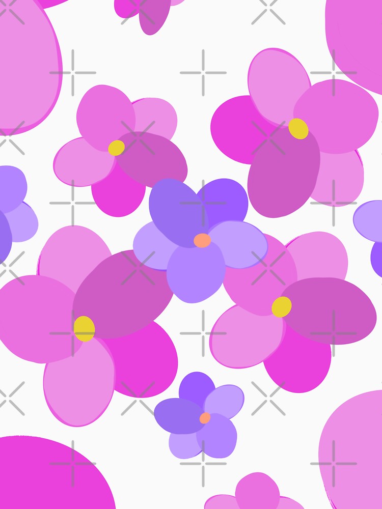 Pink and Purple Flowers by Victoria Rose