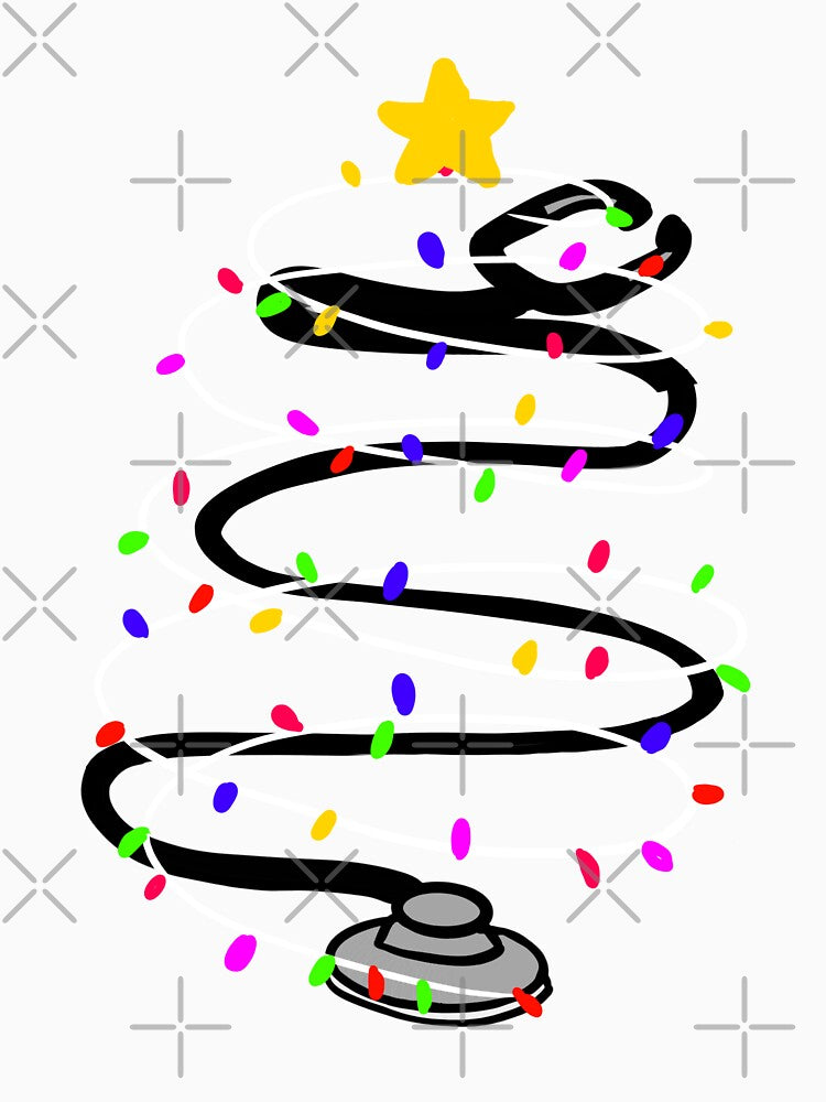Green Christmas stethoscope by Mermaidssparkle