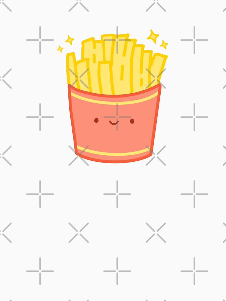 cute kawaii potato fries fast food by Narukuku
