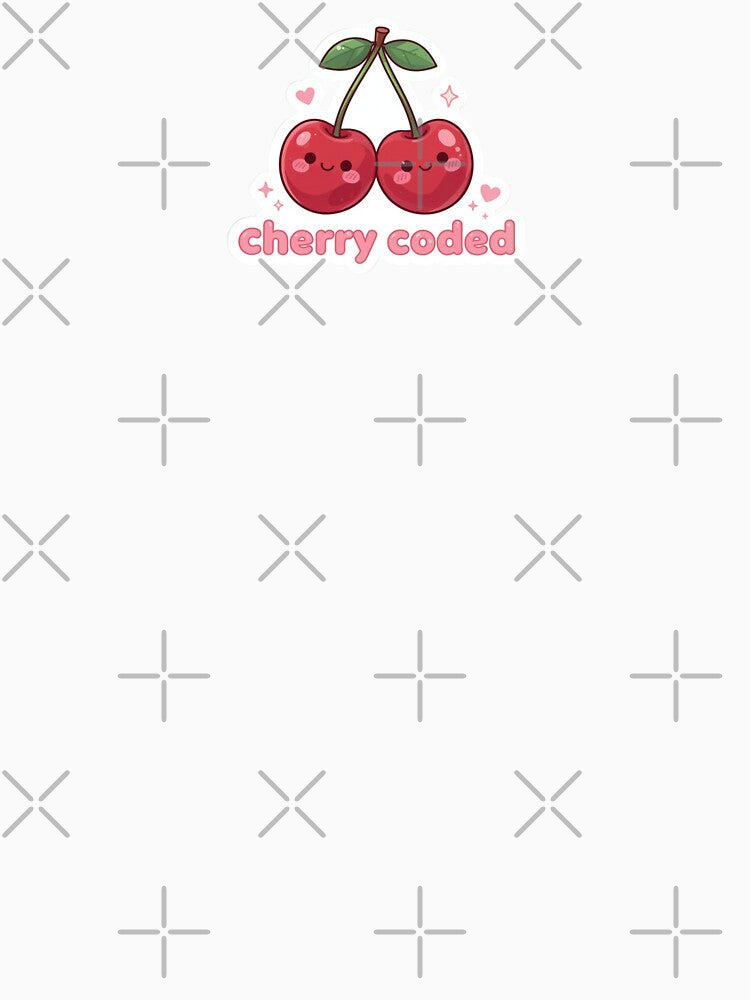 Cherry Coded Sticker – Cute Y2K Cherry Aesthetic by magiquecreations