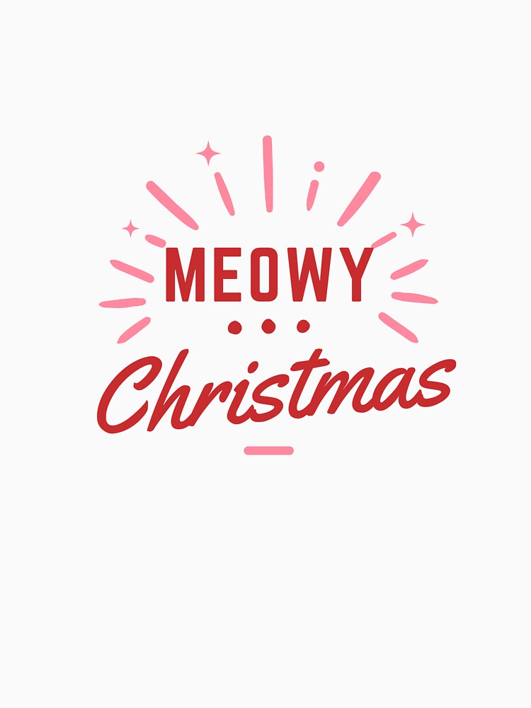 Meowy Christmas Cat – Cute Holiday Design by PrintistryArt