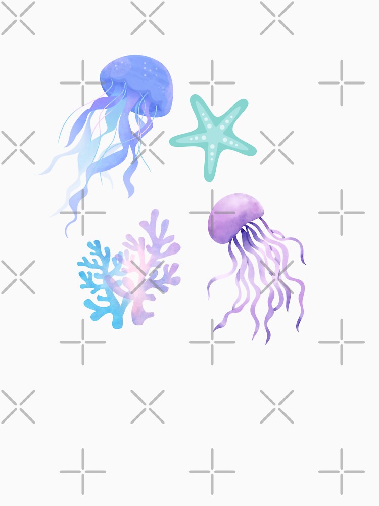 Underwater Magic – Jellyfish, Starfish & Coral Design by NatFil