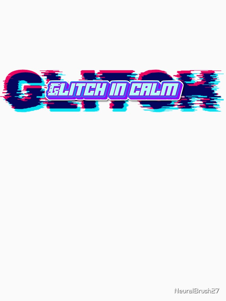 Glitch in Calm Cyberpunk Shirt - Vaporwave Aesthetic Techwear Tee by NeuralBrush27