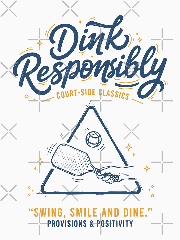 Pickleball Player Dink Responsibly Love Pickleball by LuminOrb