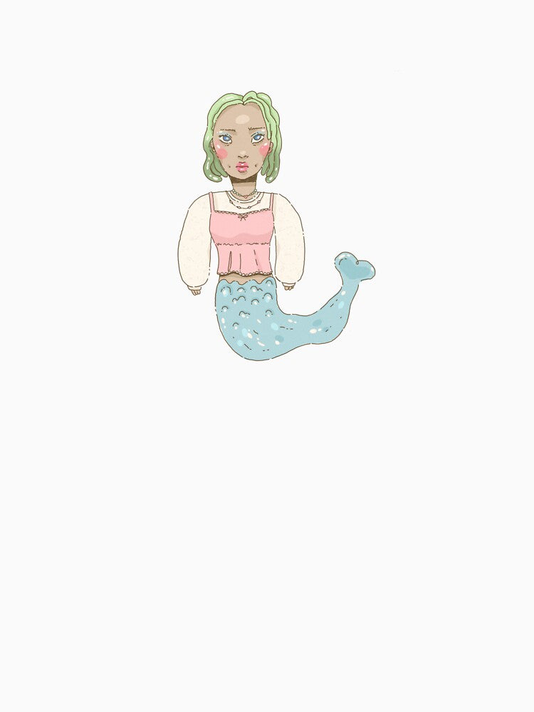 Cute mermaid girl cartoon by SaraEgg