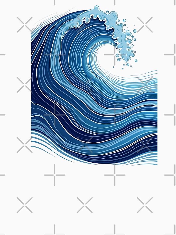 Ocean Wave Pattern by VibeTCreations