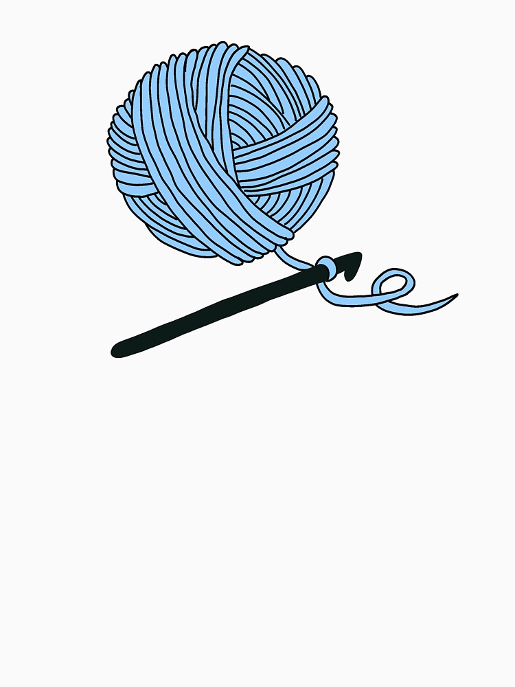 Hobby Illustrations: Pastel Blue Crochet by ChriseryMerch
