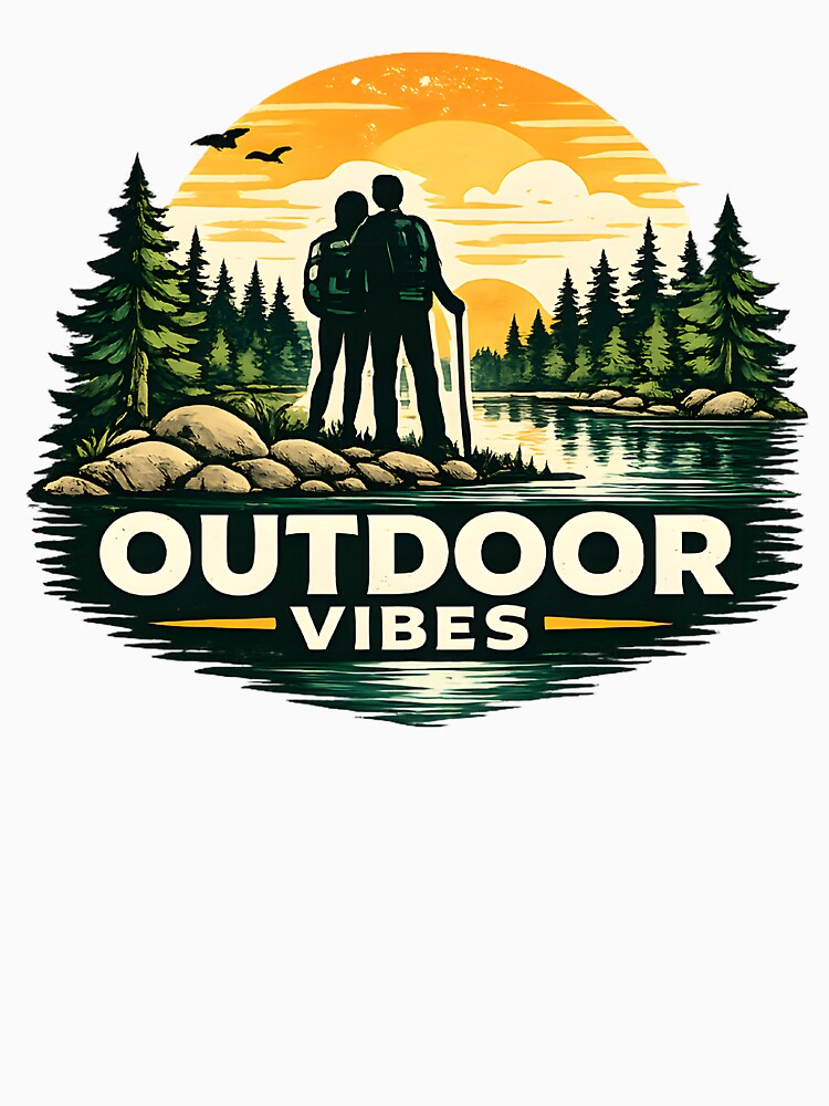 Outdoor Vibes Hiking and Camping Design by CreativeMindsetLab
