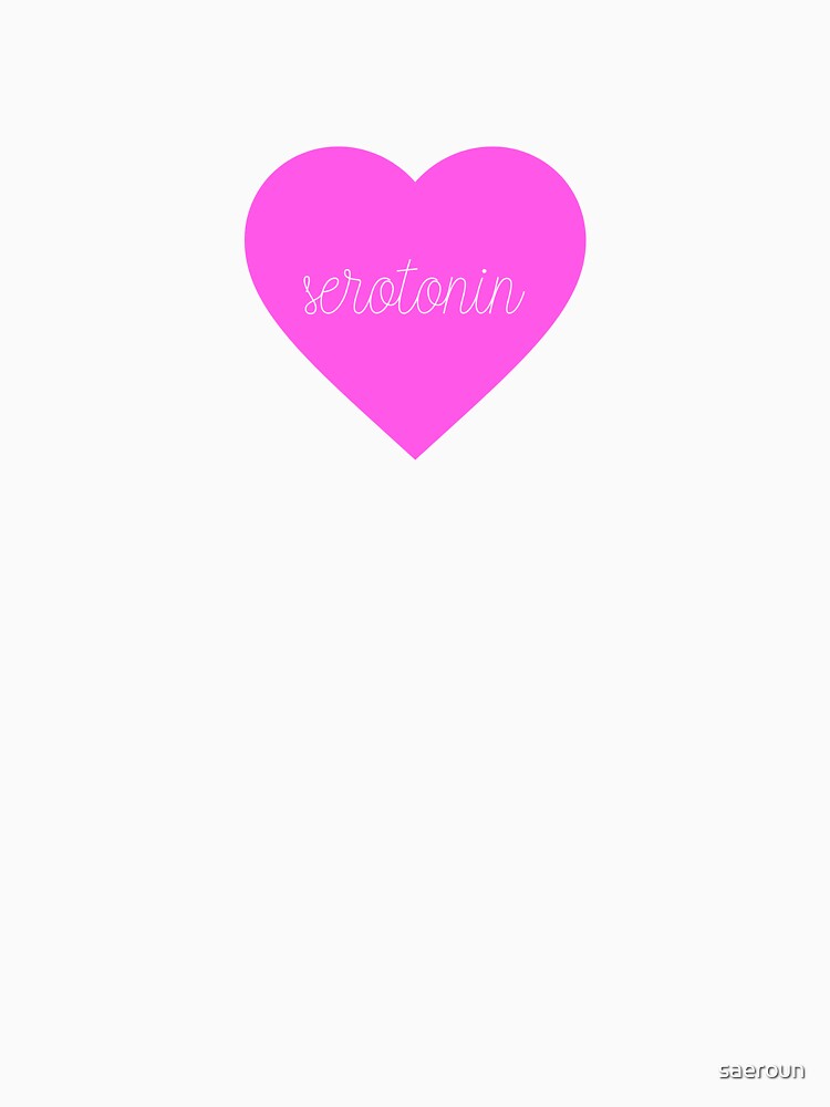 I Heart Seretonin Print (Hot Pink) by saeroun