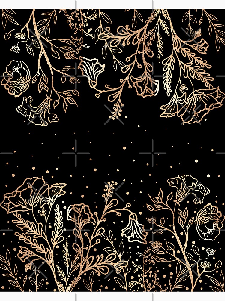 gold flowers by greeneyedigital