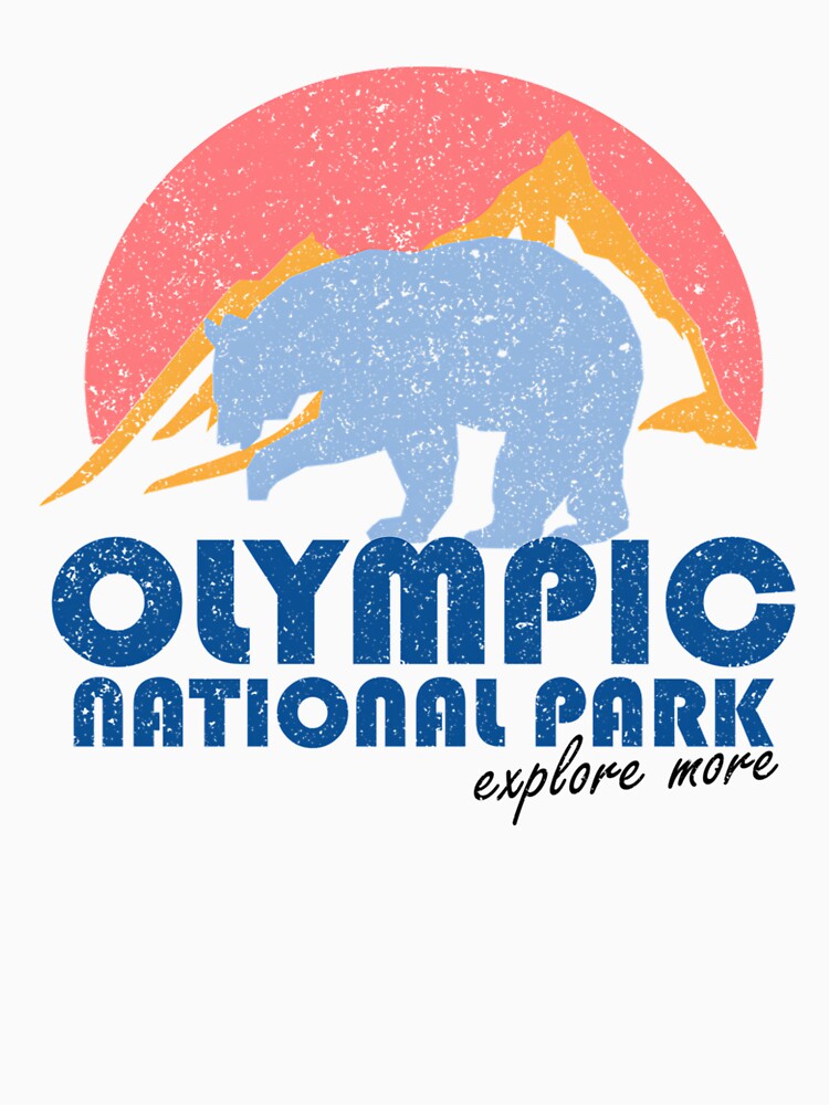 Vintage Olympic National Park Retro by Stroblesamuel